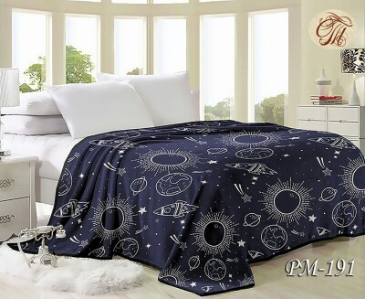 Флісовий плед "Космос" 160х210 см.