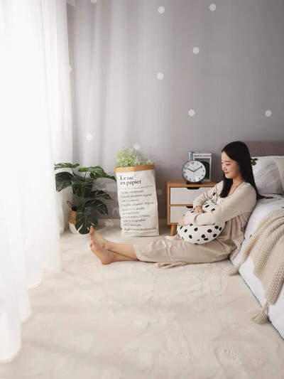 Килимок для дому 120х180см. "Молочний"