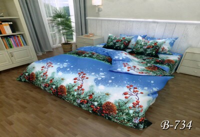 Постільна білизна полуторна "Горобина" В-734