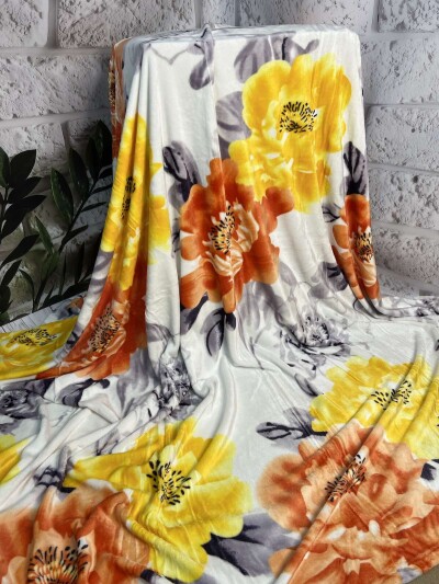 Плед із мікрофібри "Erwin" 200х220 см. "Яскраві квіточки"