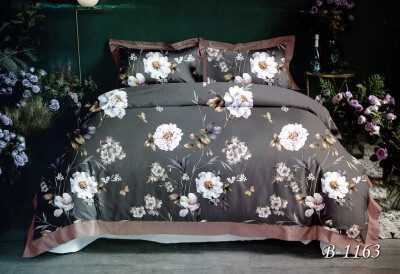 Постільна білизна двоспальна "Букет" B-1163