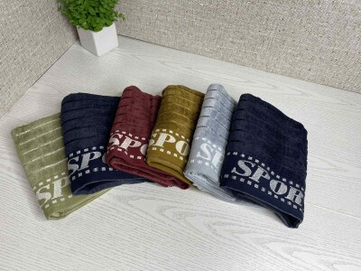 Набір рушників для обличчя та рук (6шт.) "Спорт" 50х90 см.