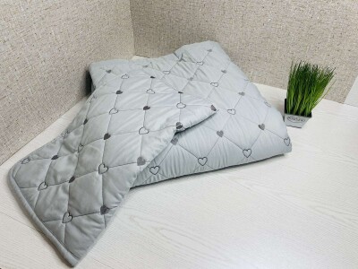 Стьобане покривало "Серце" від "Colorful Home" 210x230 см. + 2 наволочки 50х70 см. №010