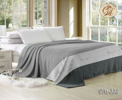 Флісовий плед "Сіра ніжність" 160х210 см.