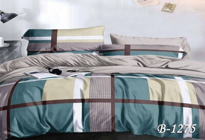 Постільна білизна полуторна "Клітинка" П-1275