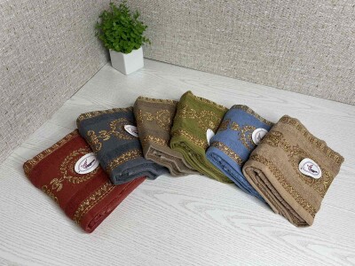 Набір рушників для обличчя та рук (6шт.) 50х90 см. № 22