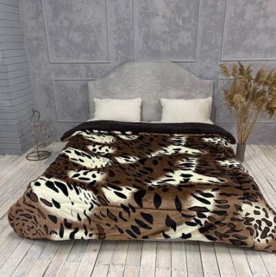 Плед з мікрофібри "ELWAY" 200х220 см. "Барс"