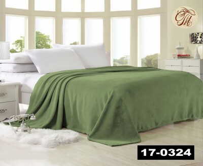 Флісовий плед "Оливка" 160х210 см.