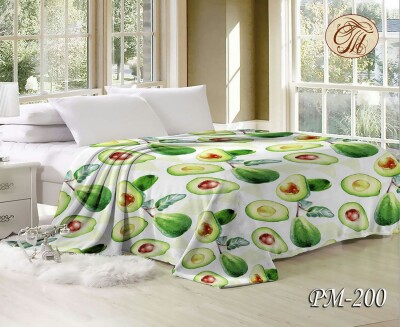 Флісовий плед "Авокадо" 220х240 см.