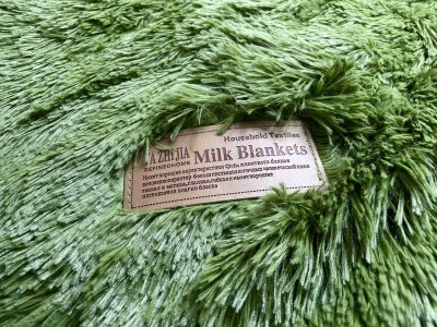 Покривало Colorful Home з довгим ворсом "Koloco" (Пляшковий) 220х240 см.