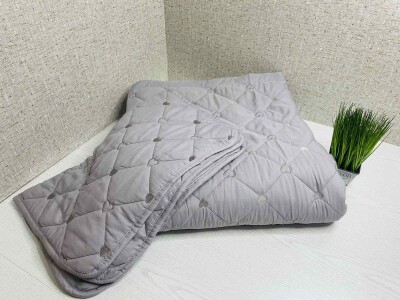 Стьобане покривало "Серце" від "Colorful Home" 210x230 см. + 2 наволочки 50х70 см. №002