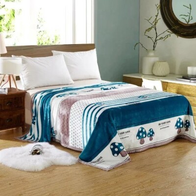 Флісовий плед "Грибочки" 200х220 см.