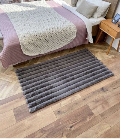 Килимок для дому "Шиншила-смуга" 100х180см. "Графіт"