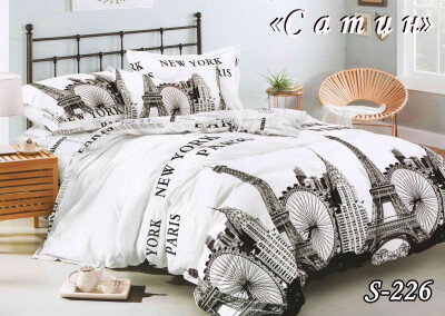 Постільна білизна (сатин) сімейна "Колесо огляду" S-226