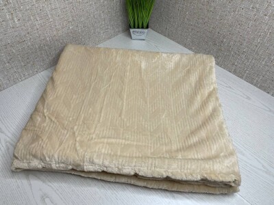 Плед із мікрофібри Colorful Home Зигзаг 200х230см. Шампань