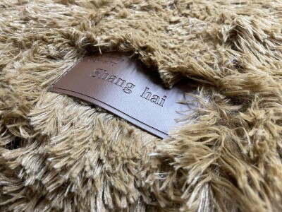 Покривало з довгим ворсом "Shang hai" (Світлий шоколад) 220х240 см.