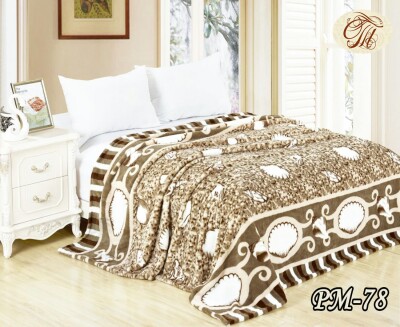 Флісовий плед "Мушля" 200х220 см.