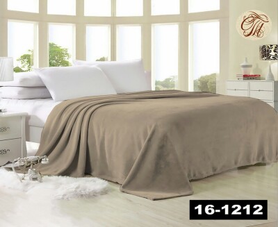 Флісовий плед "Бежевий" 160х210 см.