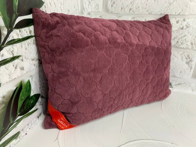 Подушка бамбуковий наповнювач 50х70см. "Сливовий"