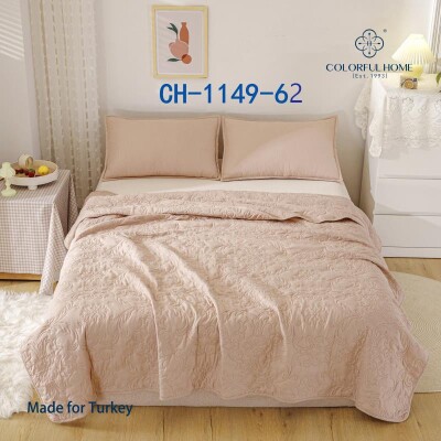 Покривало стьобане + 2 наволочки 50х70 см. "Colorful home" №1149-62