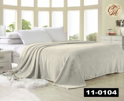 Флісовий плед "Молочний" 160х210 см.