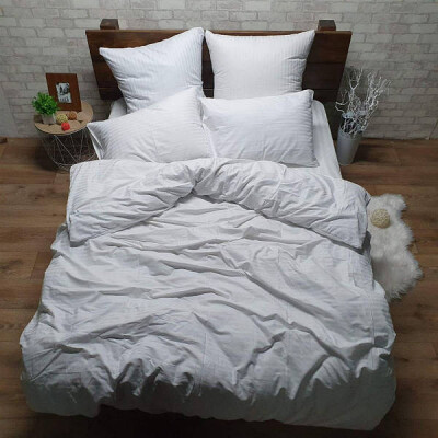 Постільна білизна двоспальна "Біла смуга"