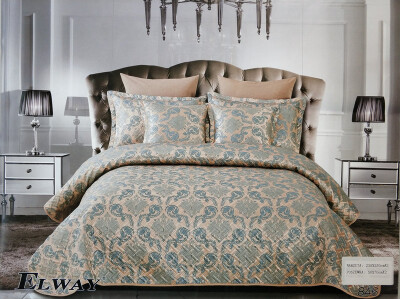 Атласне покривало + 2 наволочки 50х70 см. "Elway" №846