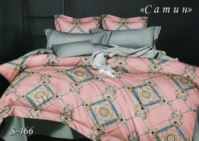 Постільна білизна (сатин) полуторна "Ілюзія" S-466