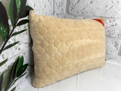 Подушка бамбуковий наповнювач 50х70см. "Бежевий"