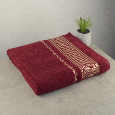 Рушник банний "Узбекистан" (бордовий)