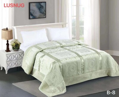 Велюрове покривало "Brilliance Lusnug" (Салатовий) 220х240см.